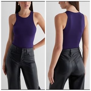 Express Body Contour Compression High Neck Bodysuit 💜
